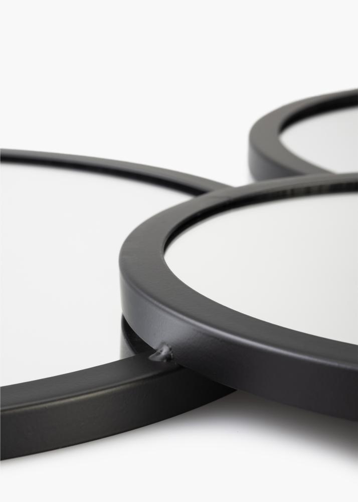 KAILA Огледало Bubbles - Черно 72x43 cm