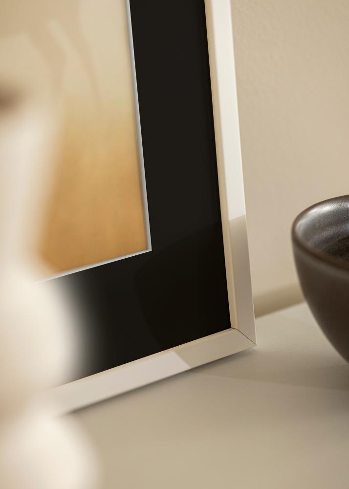 Рамка E-Line бяло 30x40 cm - Паспарту Черно 20x28 cm