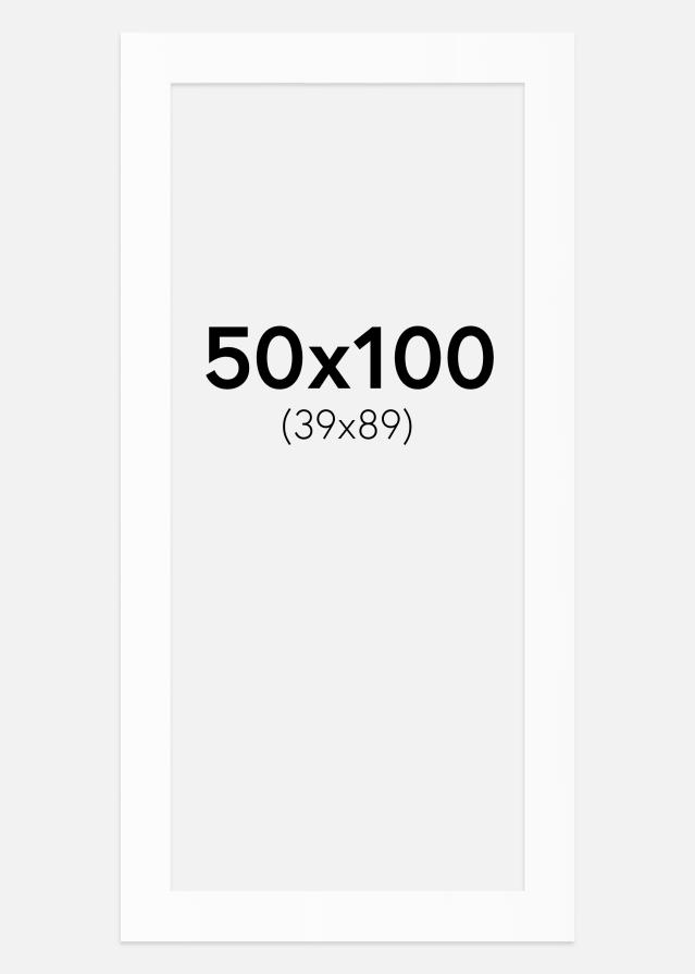 Паспарту Бял Стандарт (Бяло Ядро) 50x100 cm (39x89)