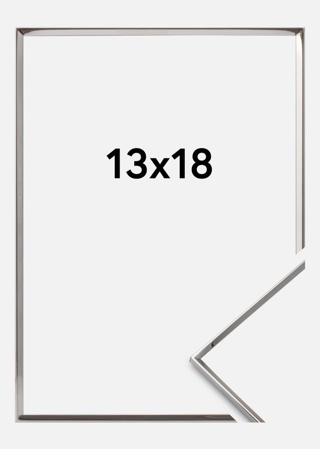 Рамка Гладка Метал Сребро 13x18 cm