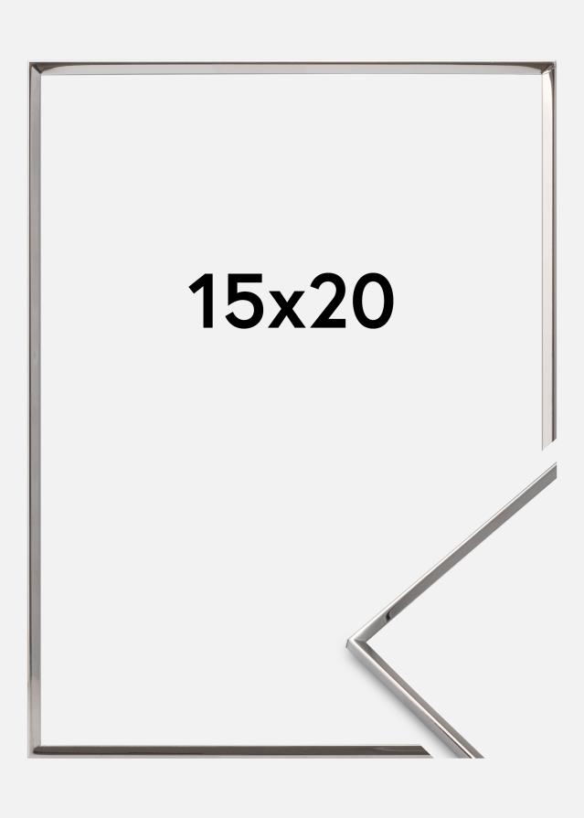 Рамка Гладка Метал Сребро 15x20 cm