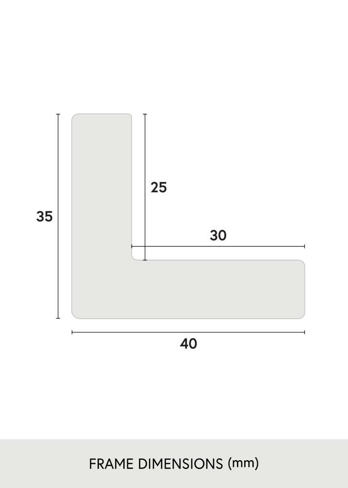 Рамка Wells Акрилно стъкло кафяво 40x40 cm