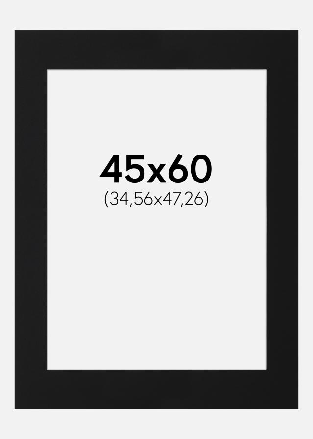 Паспарту Черен Стандарт (Бяло Ядро) 45x60 cm (34,56x47,26)