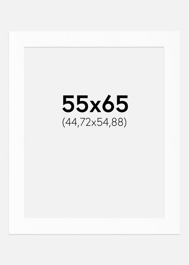 Паспарту Бял Стандарт (Бяло Ядро) 55x65 cm (44,72x54,88)