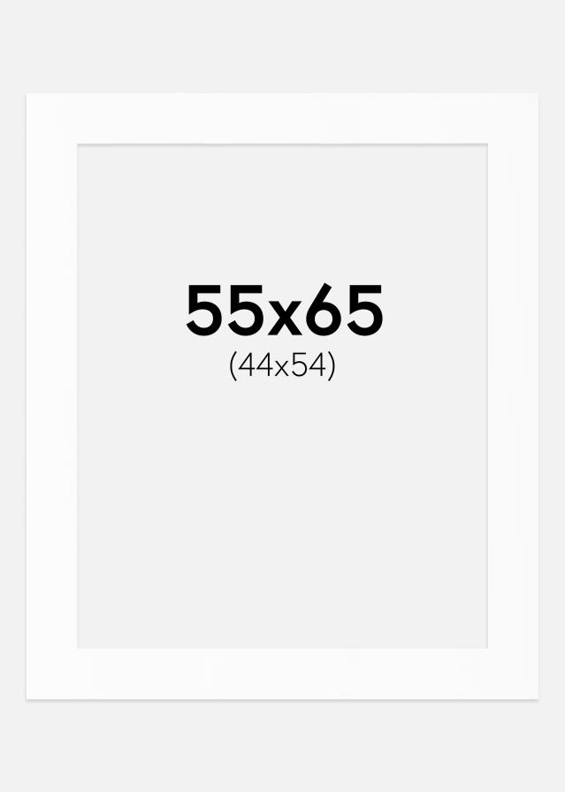 Паспарту Бял Стандарт (Бяло Ядро) 55x65 cm (44x54)