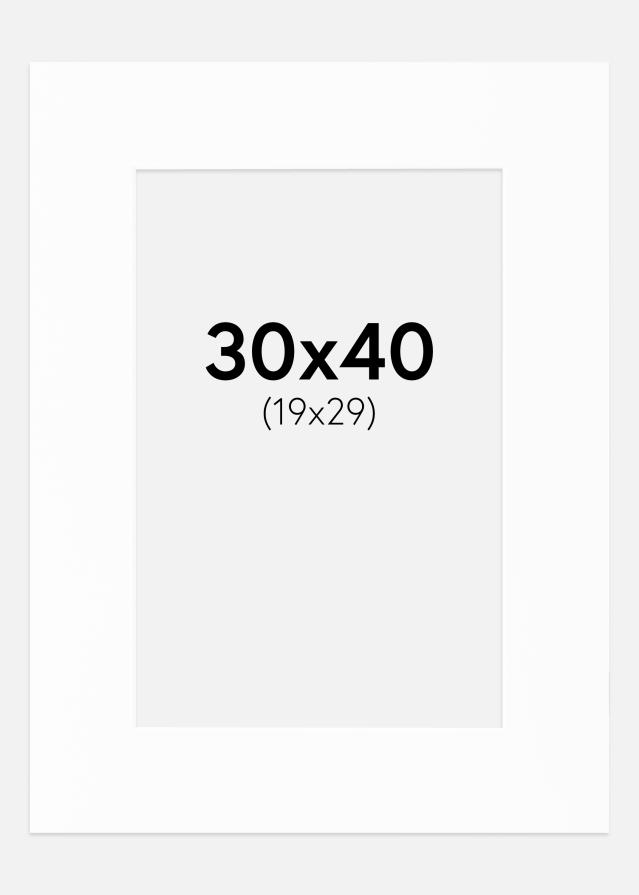 Паспарту Canson бяло Бяло ядро 30x40 cm (19x29)