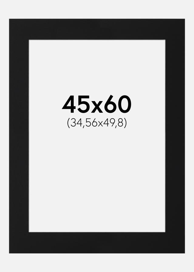 Паспарту Черен Стандарт (Бяло Ядро) 45x60 cm (34,56x49,8)