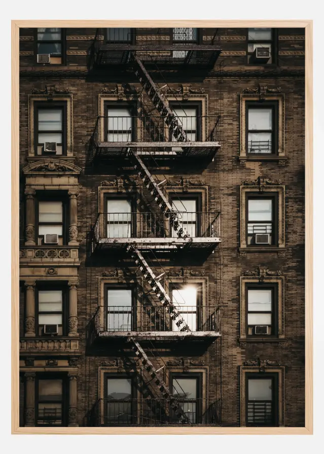 New York Fire Escape Постер