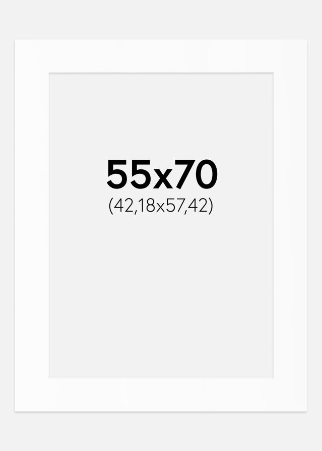 Паспарту Бял Стандарт (Бяло Ядро) 55x70 cm (42,18x57,42)