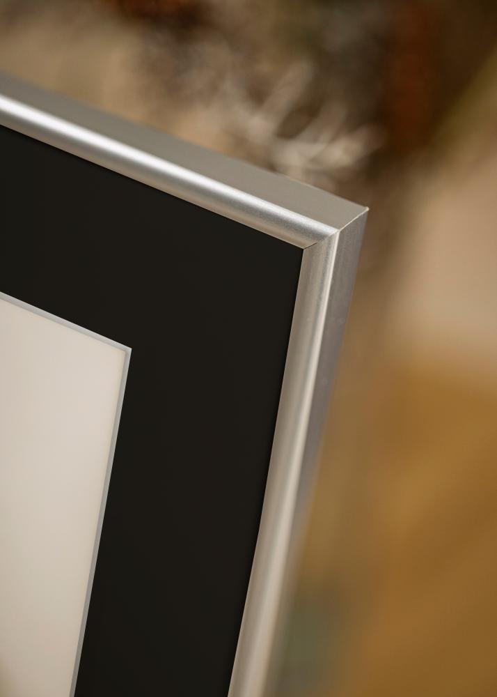 Рамка Victoria Сребро 30x40 cm - Паспарту Черно 20x28 cm