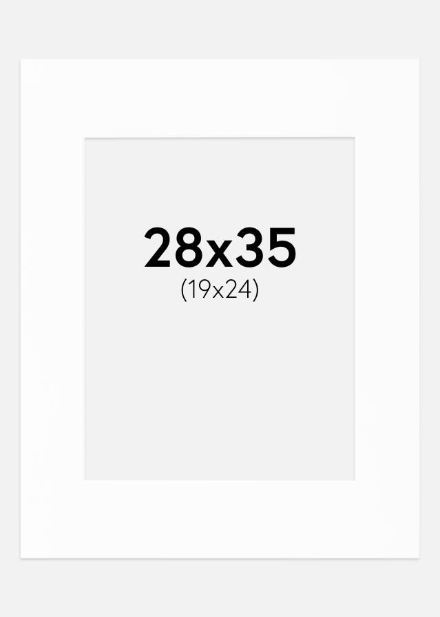 Паспарту Canson бяло Бяло ядро 28x35 cm (19x24)