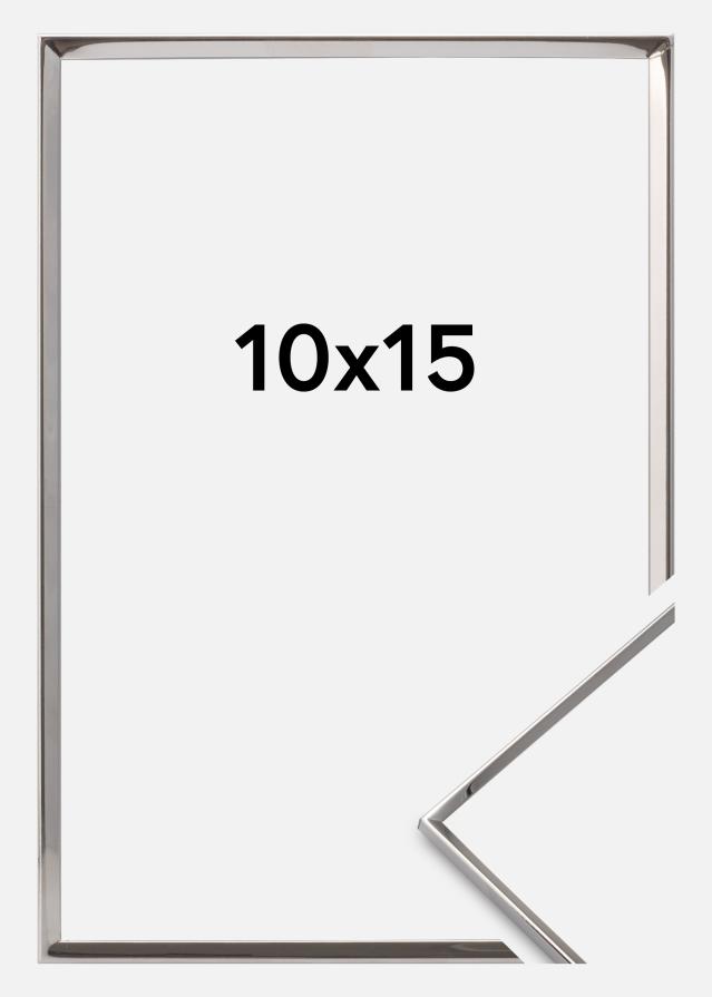 Рамка Гладка Метал Сребро 10x15 cm