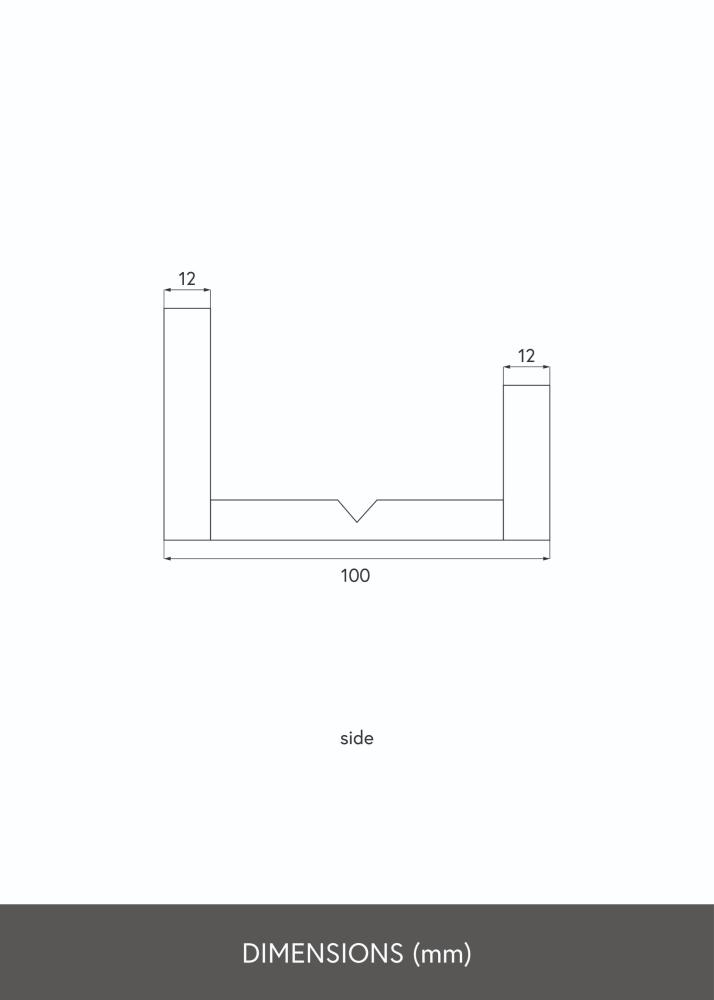 KAILA Рафт за картини Бял 140 cm