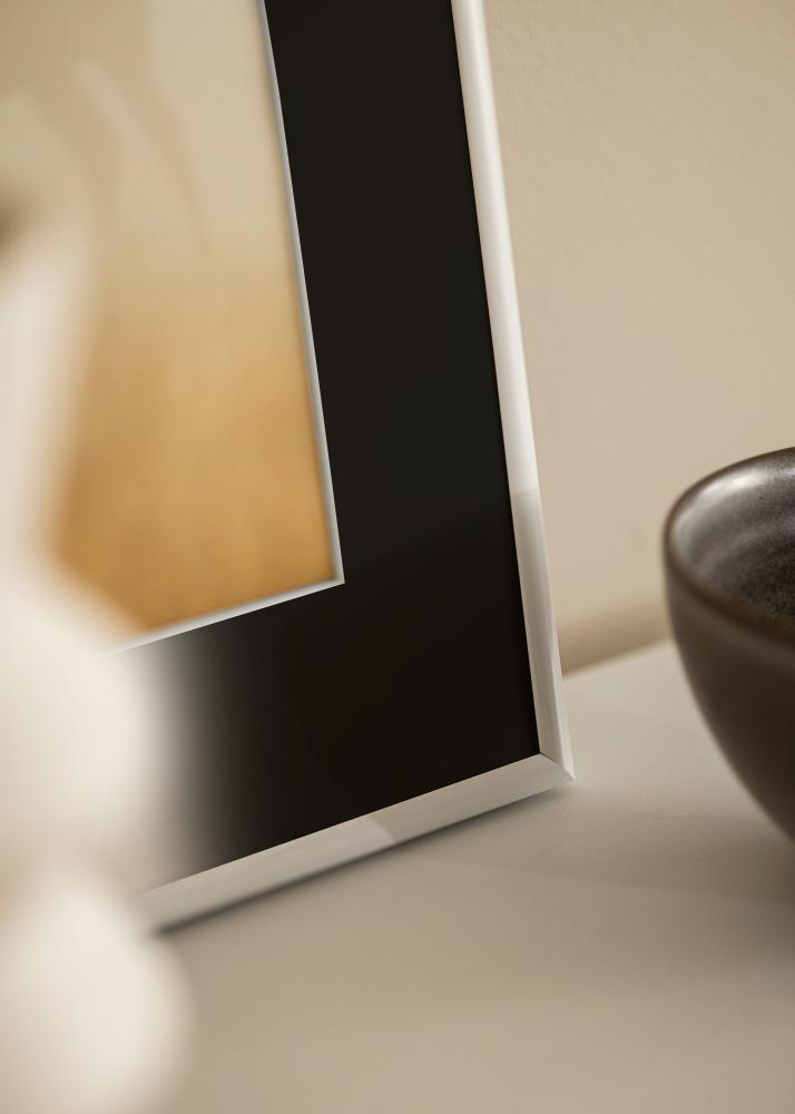 Рамка Victoria бяло 13x18 cm - Паспарту Черно 3,5x5 inches