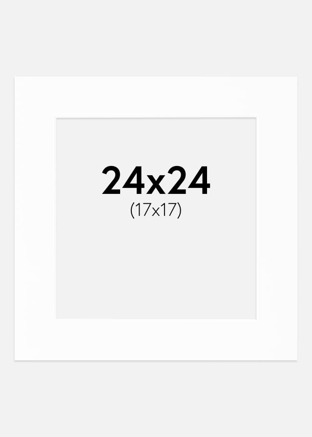 Паспарту Canson бяло Бяло ядро 24x24 cm (17x17)