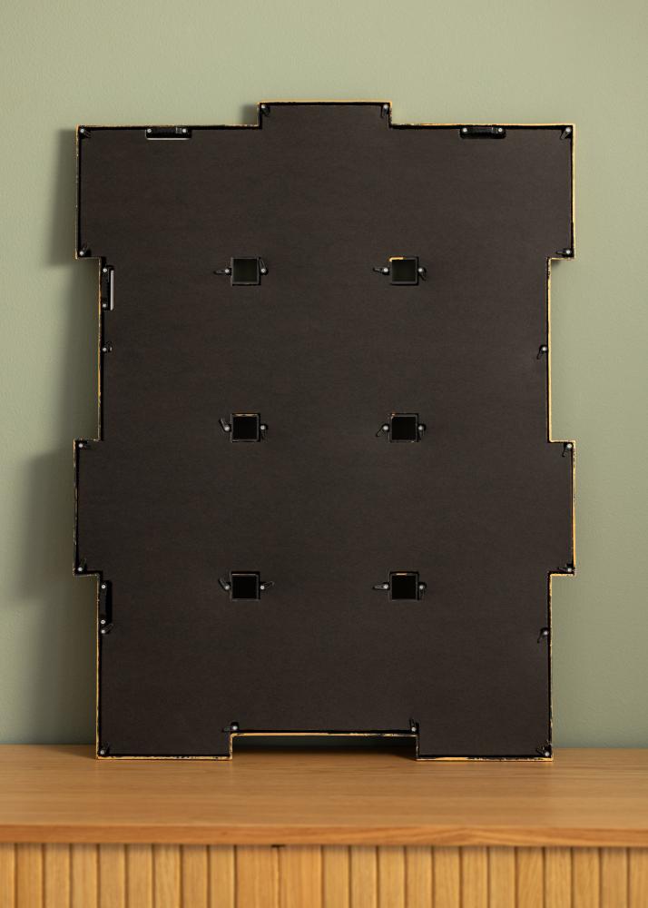 Ретро Рамка за колаж Матирано злато - 12 Снимки