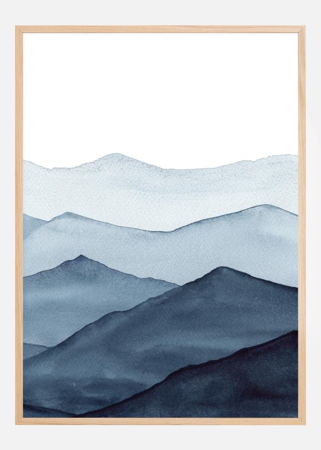 Abstract Blue Постер