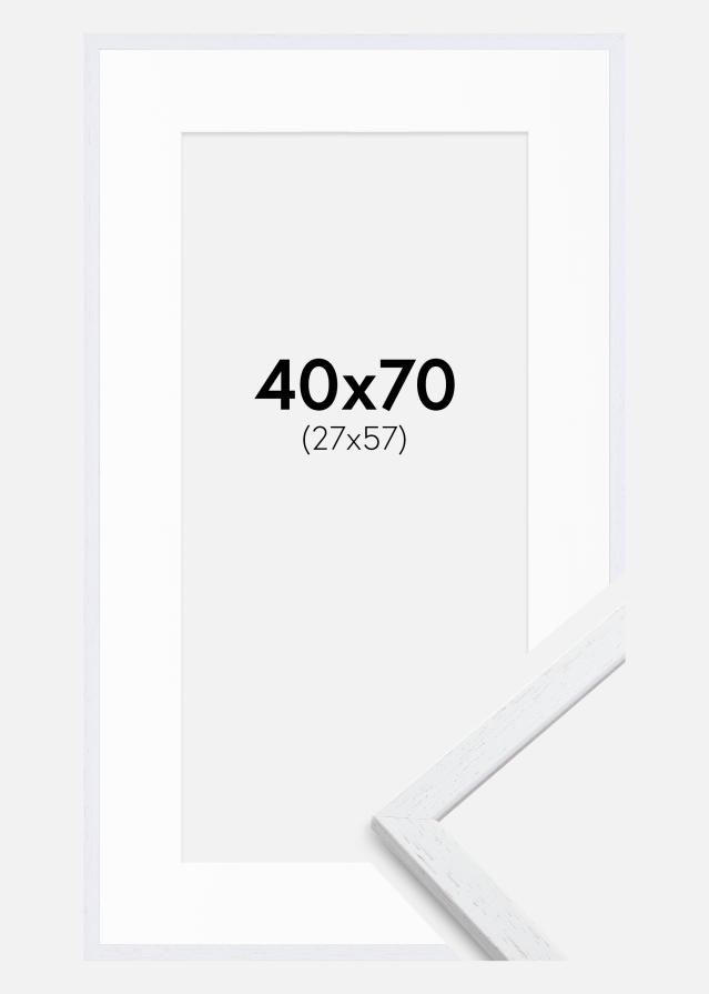 Рамка Edsbyn Warm White 40x70 cm - Паспарту бяло 28x58 cm