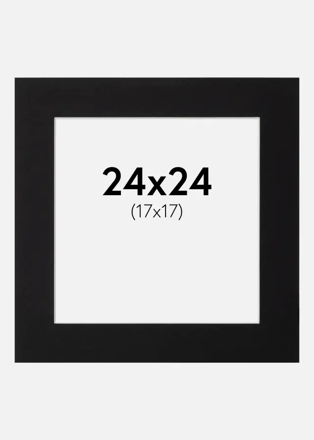 Паспарту Canson Черно Бяло ядро 24x24 cm (17x17)