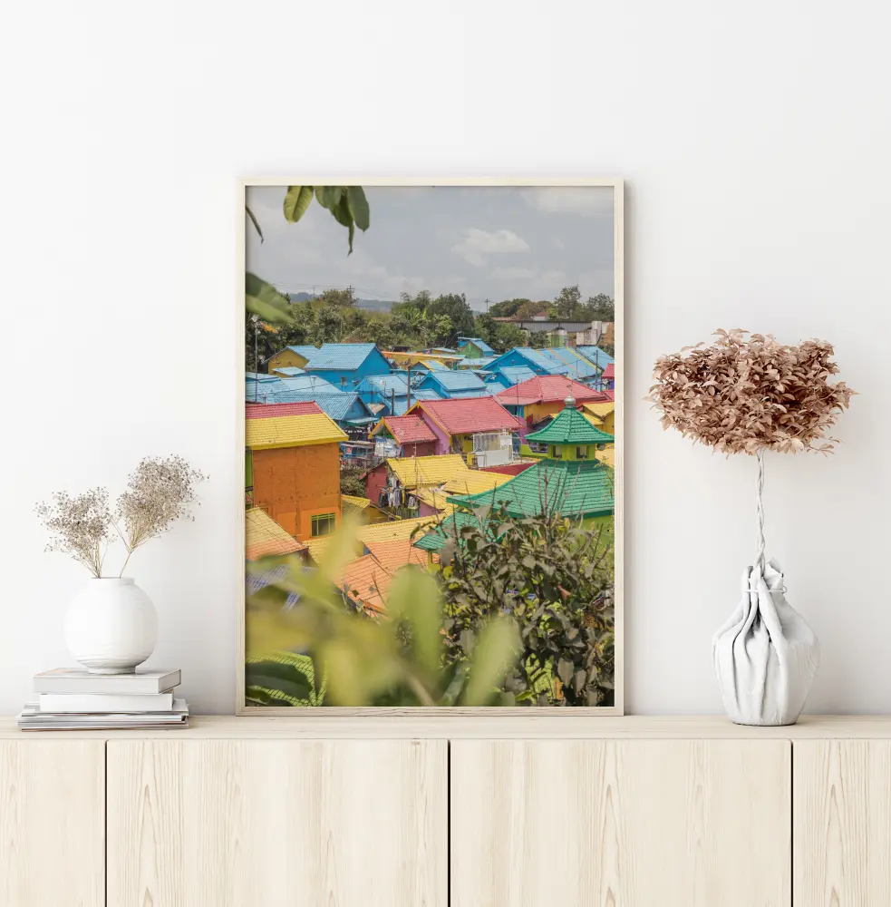 Colorful Village Постер