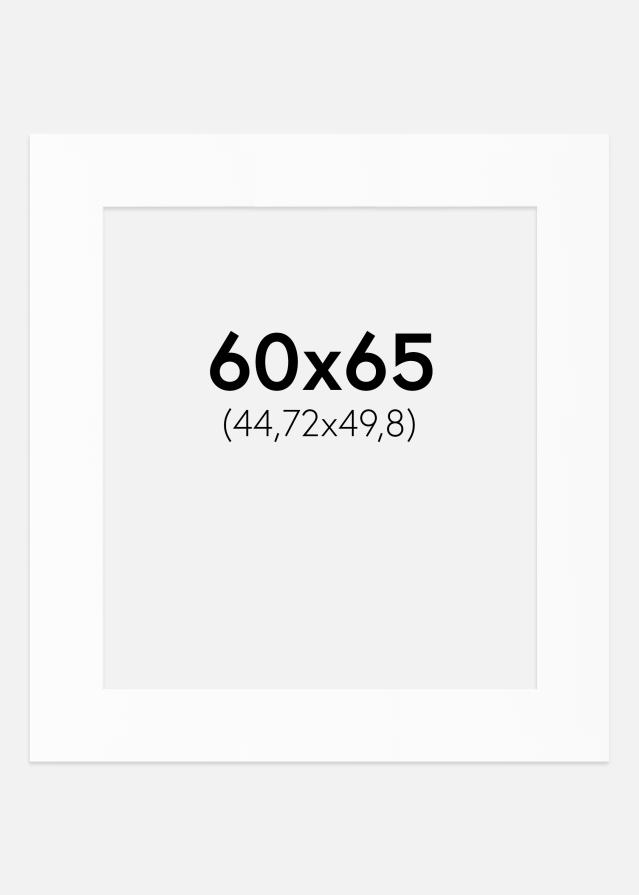 Паспарту Бял Стандарт (Бяло Ядро) 60x65 cm (44,72x49,8)