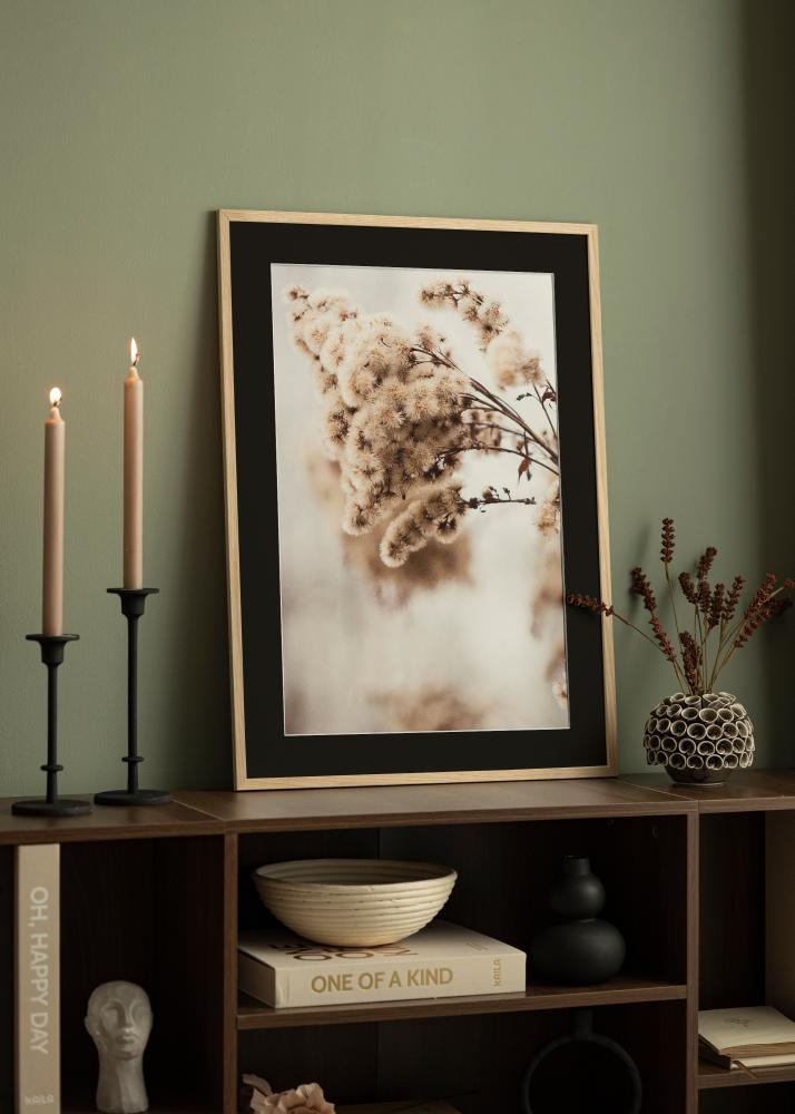 Рамка Edsbyn Дъб 30x40 cm - Паспарту Черно 8x12 inches