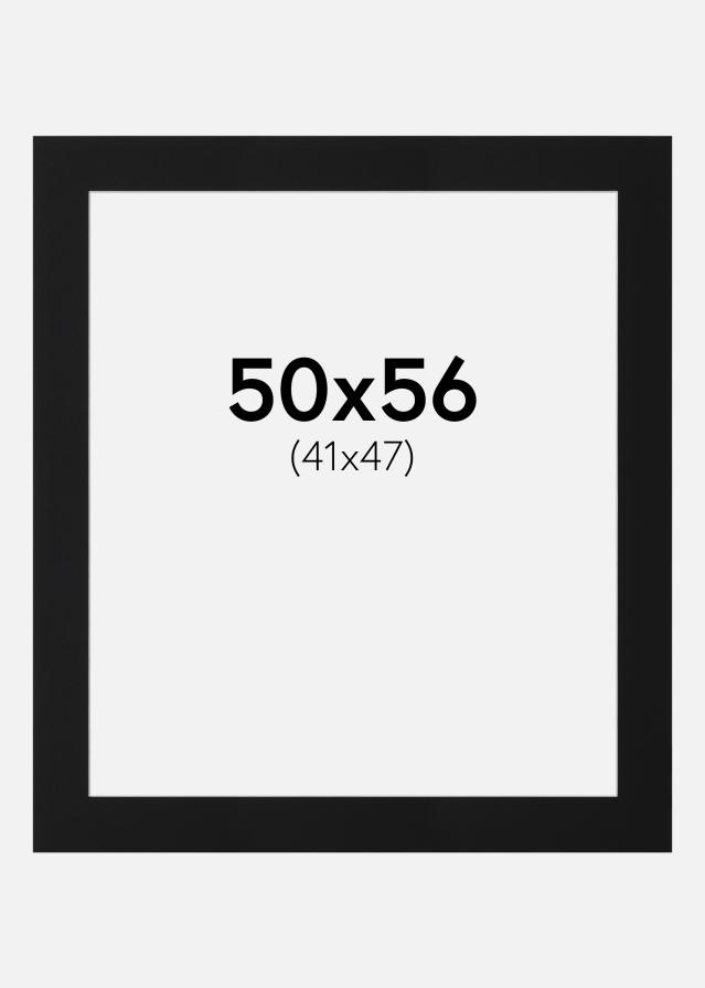 Паспарту Черен Стандарт (Бяло Ядро) 50x56 cm (41x47)