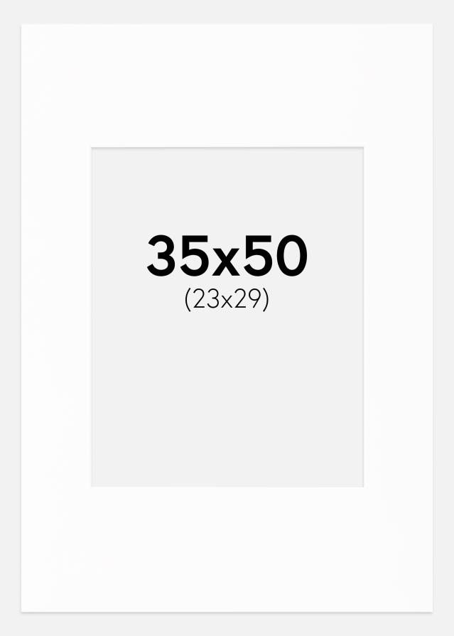 Паспарту Canson бяло Бяло ядро 35x50 cm (23x29)