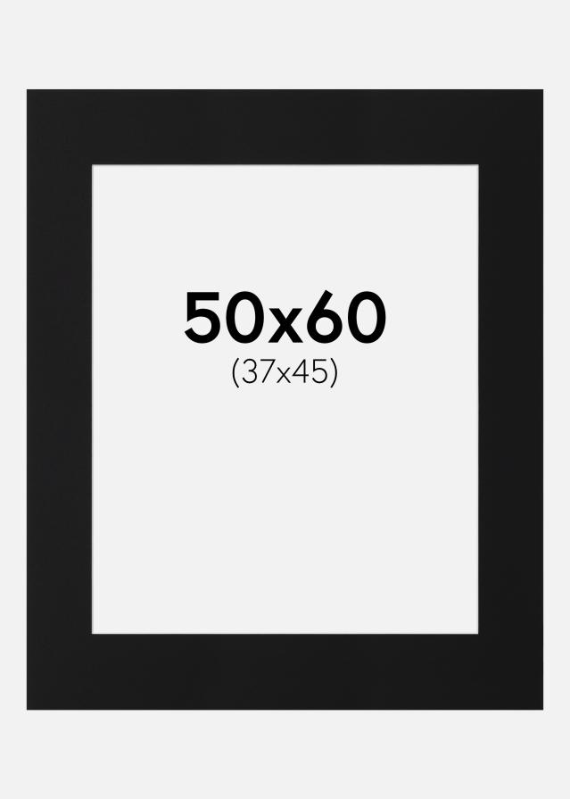 Паспарту Черен Стандарт (Бяло Ядро) 50x60 cm (37x45)