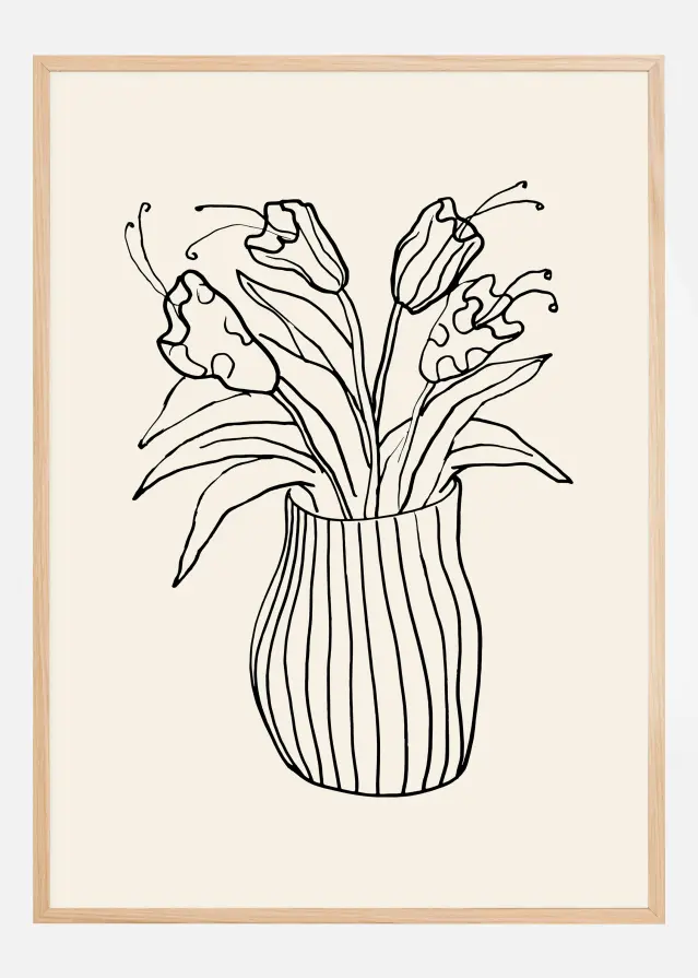 Vase Sketch Постер