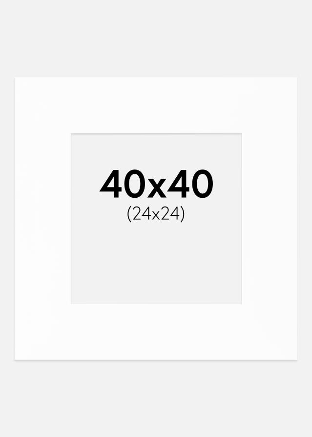 Паспарту Canson бяло Бяло ядро 40x40 cm (24x24)