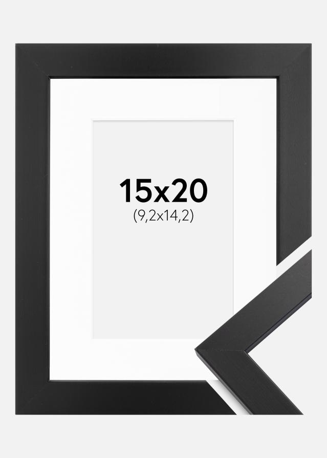 Рамка Black Wood 15x20 cm - Паспарту бяло 4x6 inches