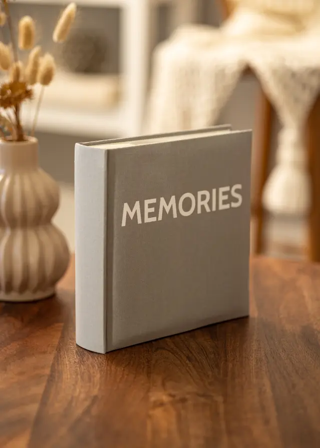Memories Linen Албум Тъмно сиво - 200 снимки с размер 10x15 cm