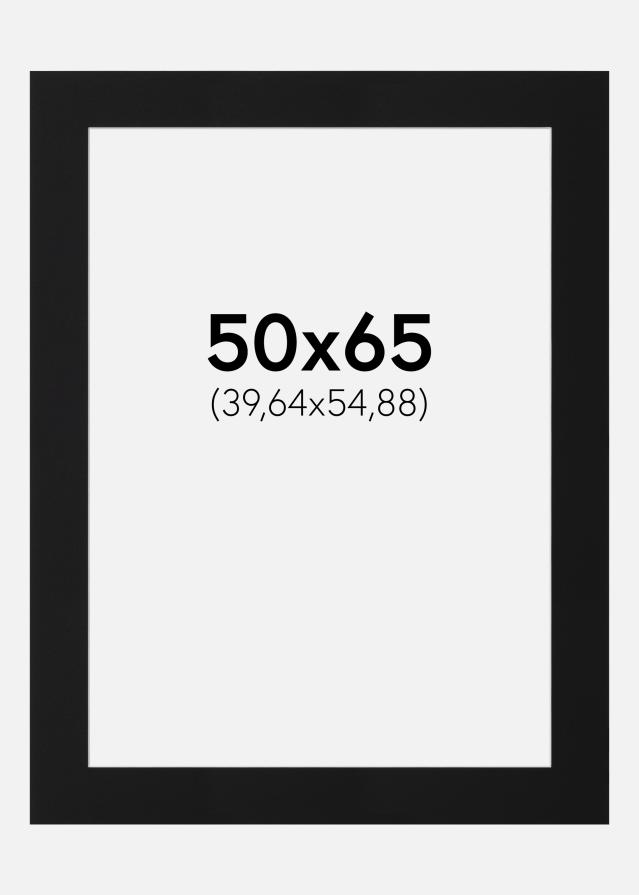 Паспарту Черен Стандарт (Бяло Ядро) 50x65 cm (39,64x54,88)