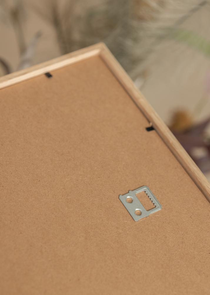 Рамка Тънък дъб 40x50 cm - Паспарту Черно 27x35 cm