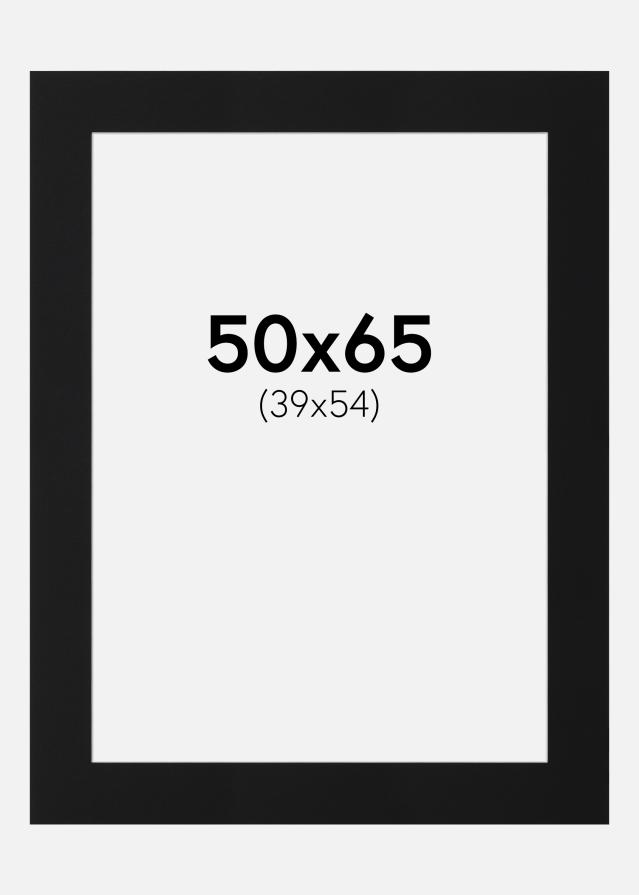 Паспарту Черен Стандарт (Бяло Ядро) 50x65 cm (39x54)