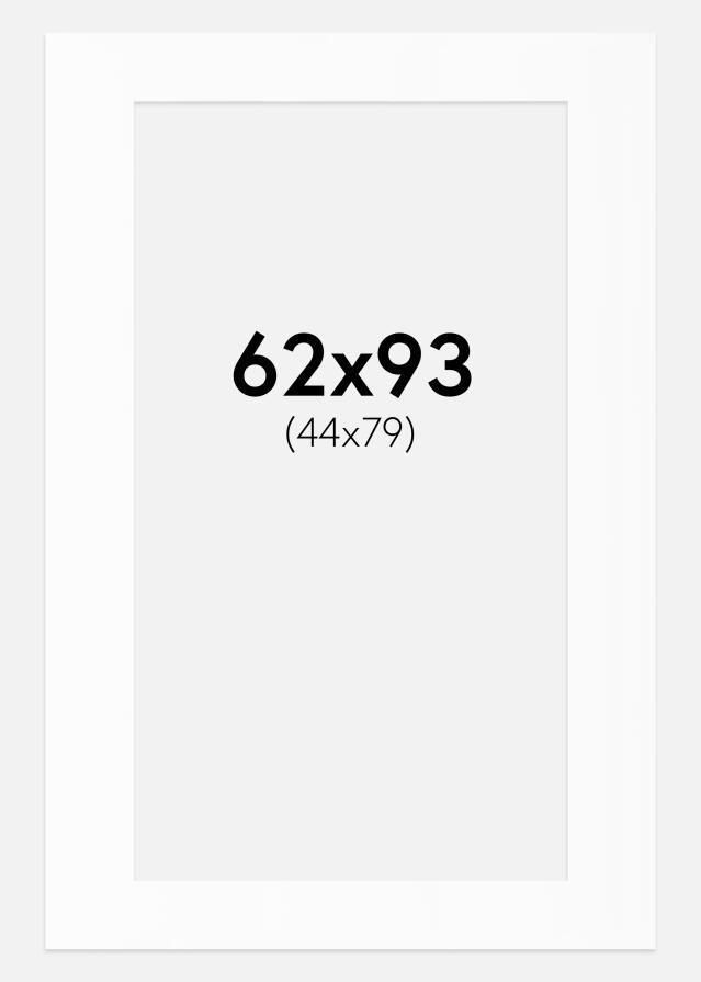 Паспарту Бял Стандарт (Бяло Ядро) 62x93 cm (44x79)