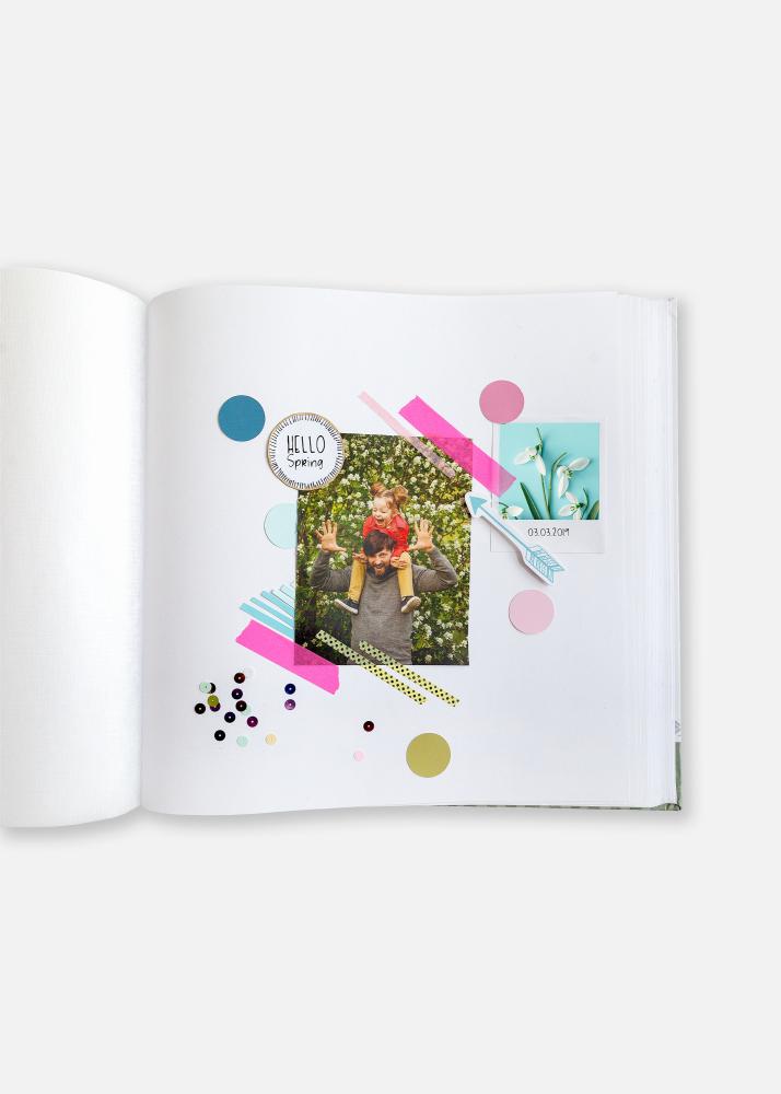 Amazing Memories Албум бяло - 28x29 cm (100 Бели Страници / 50 листа)