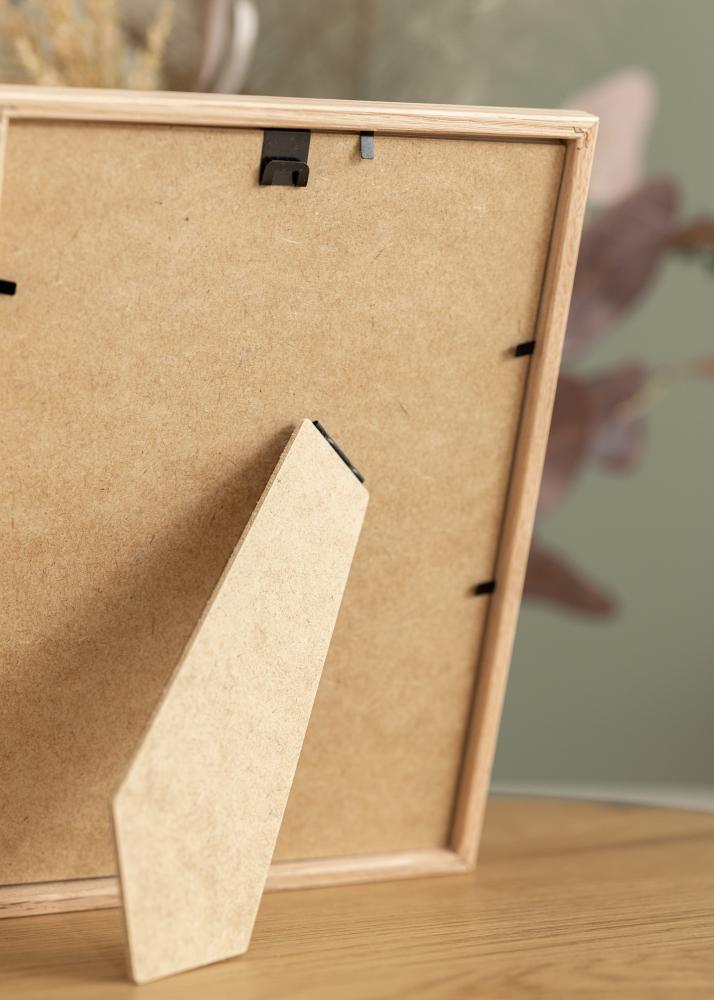 Рамка Тънък дъб 20x30 cm - Паспарту Черно 15x21 cm (A5)