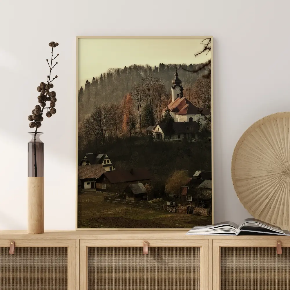 Autum Village Постер
