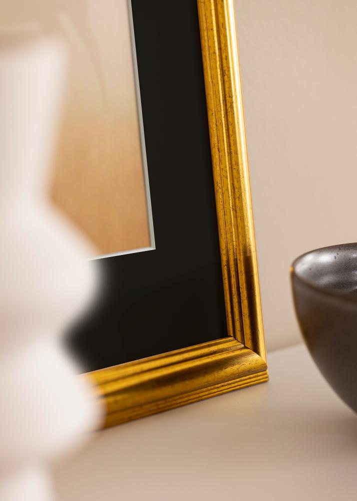 Рамка Västkusten Златно 40x100 cm - Паспарту Черно 30x90 cm