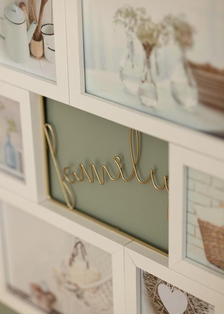 Lovely Family Рамка за колаж бяло - 6 Снимки