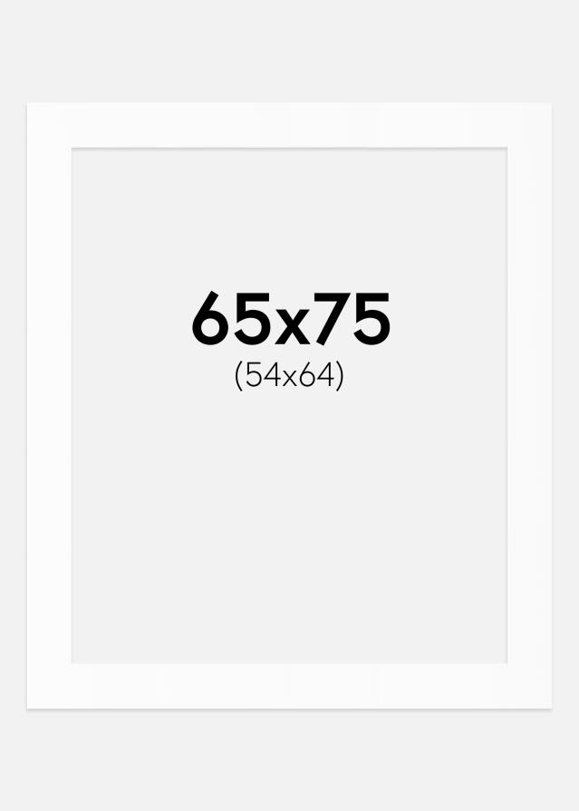 Паспарту Бял Стандарт (Бяло Ядро) 65x75 cm (54x64)