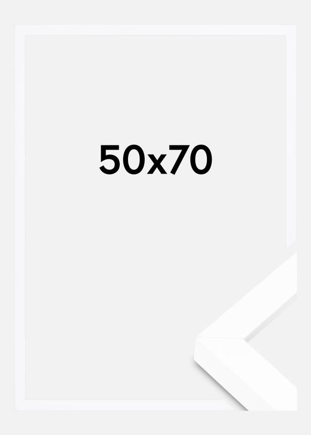 BGA Дълбока рамка Акрилно стъкло бяло 50x70 cm