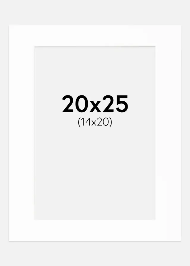 Паспарту Canson бяло Бяло ядро 20x25 cm (14x20)