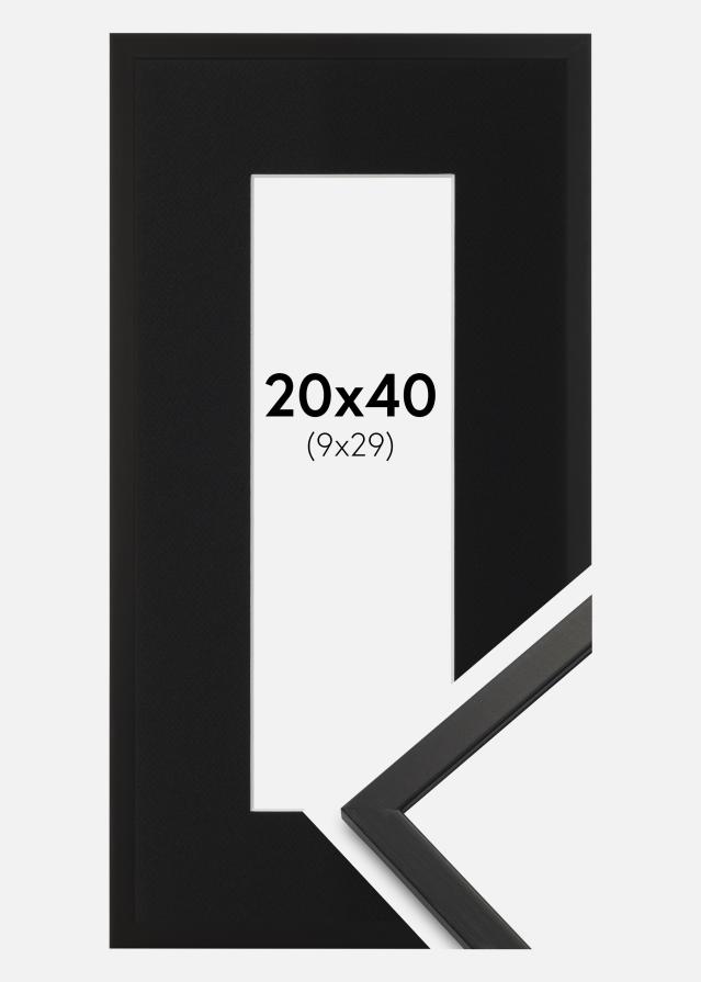 Рамка Edsbyn Черно 20x40 cm - Паспарту Черно 10x30 cm