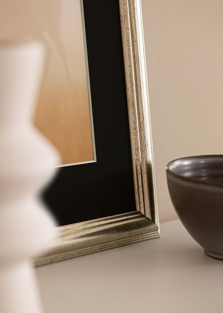 Рамка Västkusten Сребро 70x100 cm - Паспарту Черно 62x93 cm