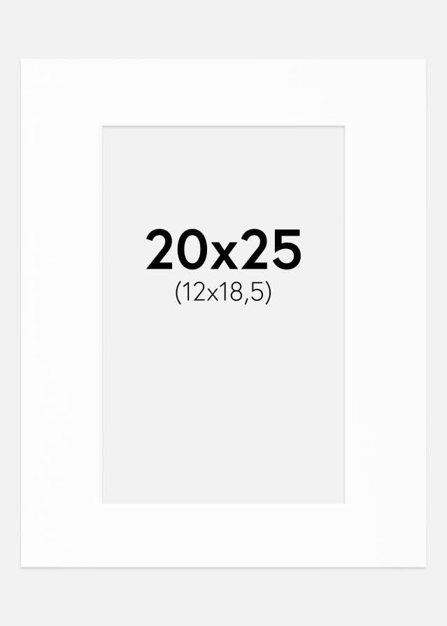 Паспарту Canson бяло Бяло ядро 20x25 cm (12x18,5)