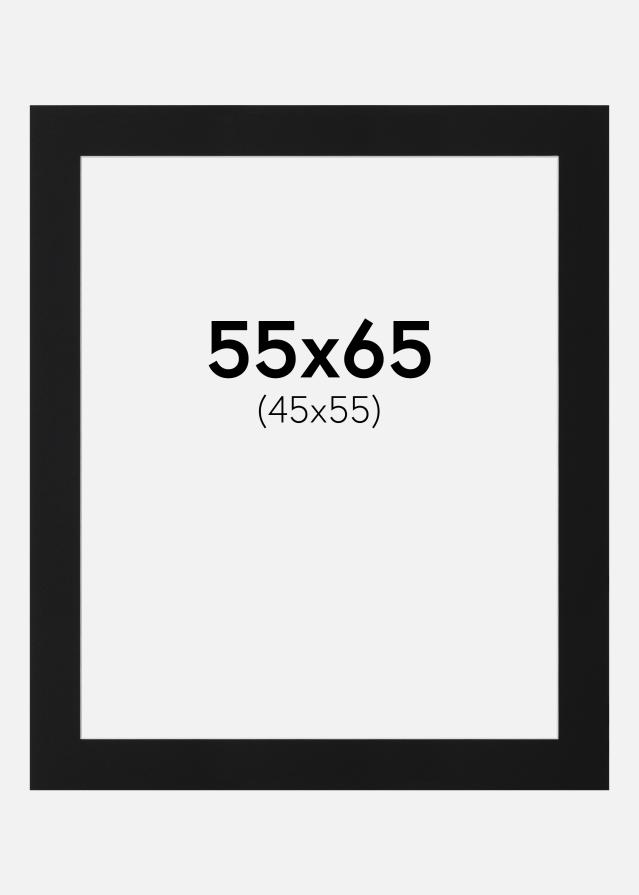 Паспарту Черен Стандарт (Бяло Ядро) 55x65 cm (45x55)
