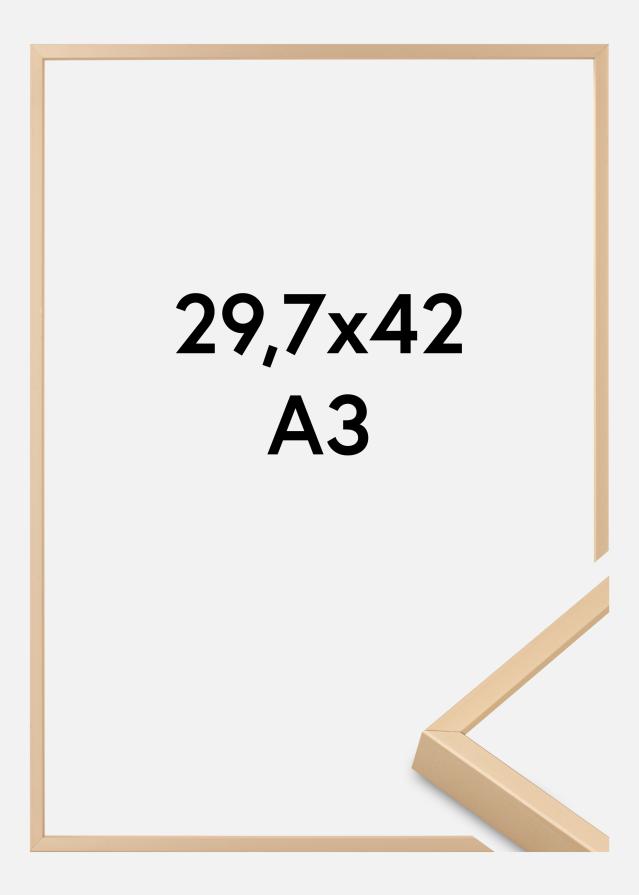 Алуминиева рамка Акрилно стъкло Месинг 29,7х42 см (А3)